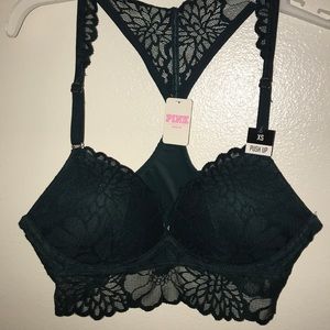 Push-up lace bralette
